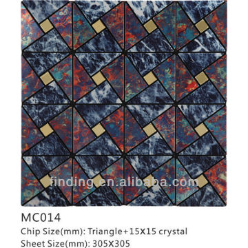 MC014 акт алюминия мозаика плитка внутренних стен панелями